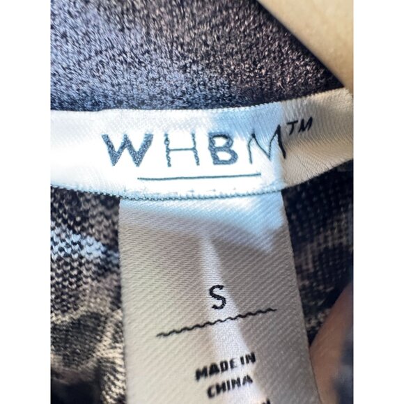 White House Black Market Women's Jacquard Halter Neck Sweater Size S Black White - Picture 3 of 11